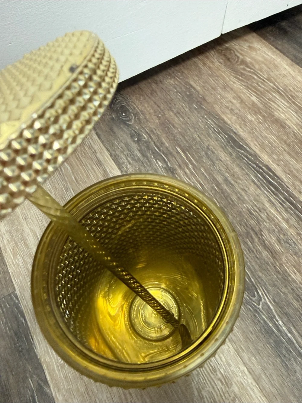 Starbucks Gold Studded Cold Cup with Gold Straw